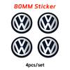 TCFJN1 4Pcs 70/80/90/100/120mm Car Wheel Center Cover Tire Hub Caps Sticker For Volkswagen Vw Tiguan Jetta Mk6 Beetle Polo Touran Golf
