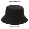 Stylish Unisex Oversize Bucket Hat For Big Head, Double Sided Cotton Cap For Sun And Wind Protection