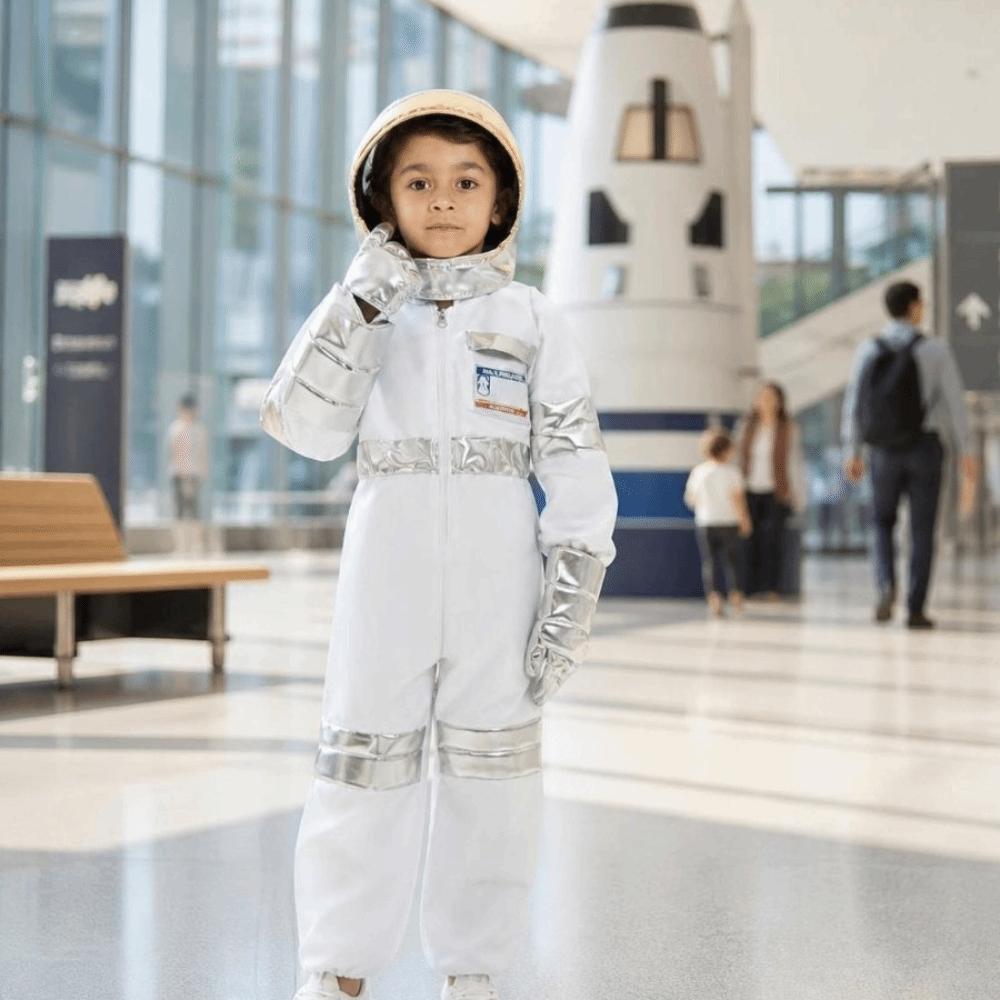 With Gloves Spaceman Costume Jumpsuit Cosplay Costume Dress Up Children Astronaut Costume Children