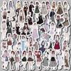 50 Cute Girl Character Stickers for Journals & Phone Cases - Four Seasons Outfits