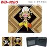 One Piece Anime Portemonnee Luffy Print Korte Dubbelgevouwen Kaarthouder Kleurrijk Portemonneetje