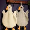 1/2pcs Cartoon Goose Hanging Hand Towel - Super Absorbent Quick-Dry Family Kitchen/Bathroom Towel, Sturdy for Daily Use