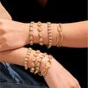 Inlaid Shiny Zircon Chain Bracelet In Stainless Steel 18k Gold Plated Waterproof Non Tarnish Luxury Bracelets For Women