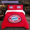 Bayern Munich 3 Piece Bedding Set Soft Duvet Cover Set with Pillowcases Printed Bedroom Decor Set for Home