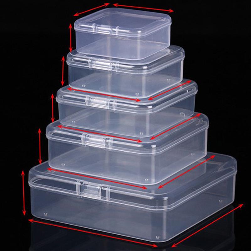 Popular Home Living PP Multifunctionla Rectangular Semi -transparent Storage Box Portable Plastic Box Multiuse