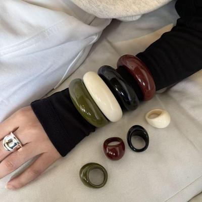 Bracciale in resina stile blogger coreano: Gioielli di Moda da Donna Retrò e Versatili