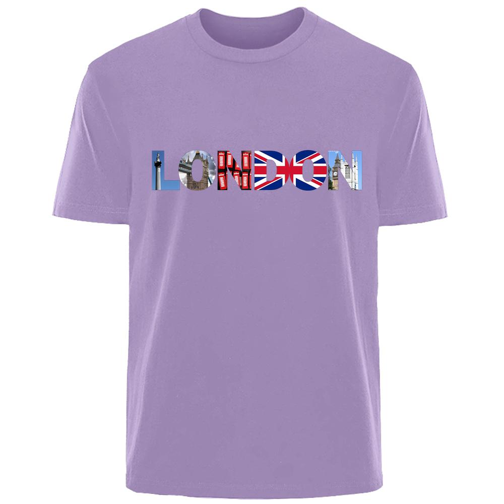 Creative Simple Printed Summer High Quality Men's 100% Cotton Breathable T-Shirt Casual Fashion Men's Street Wear