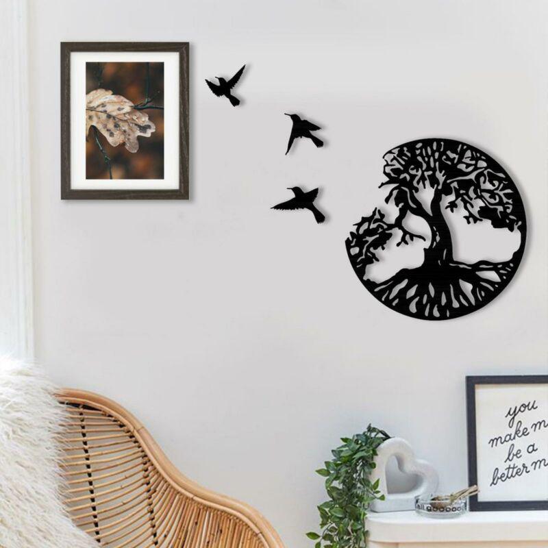 Metal Tree of Life Wall Decor Silhouette Art Indoor Garden Home Decoration Gift