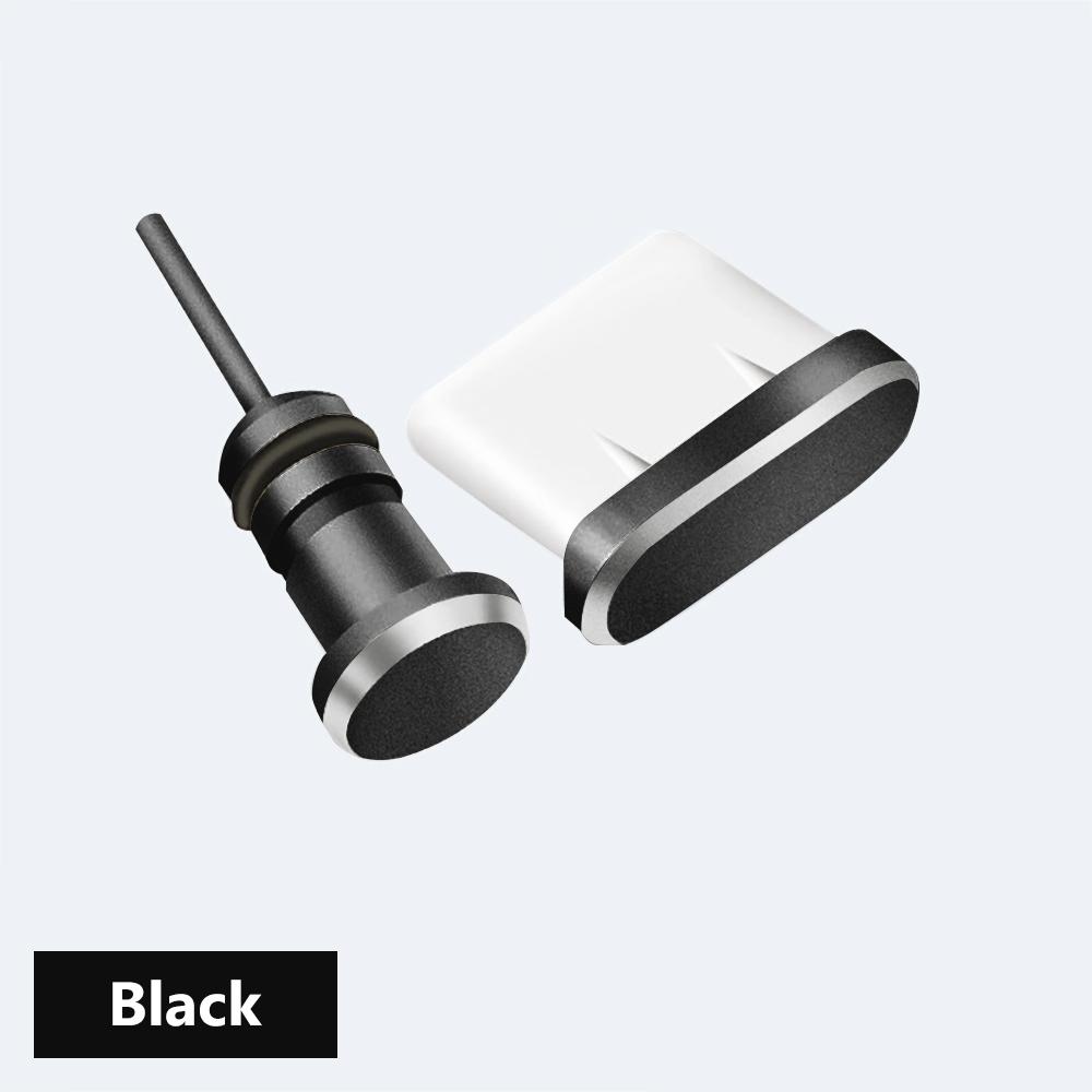 Universal Metal Type C Dustproof Cover 3.5mm Earphones Jack Plug Type C Charging Port Dust Plug For iPhone Xiaomi Huawei Realme