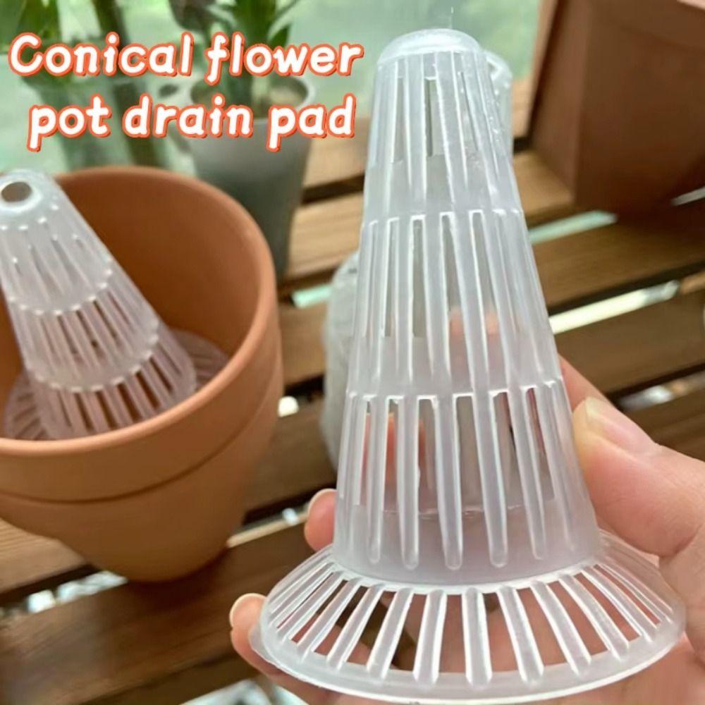 10PCS Mesh Pad Flower Pot Drain Cover Plastic Flower Pot Soil Cover Prevent Soil Loss