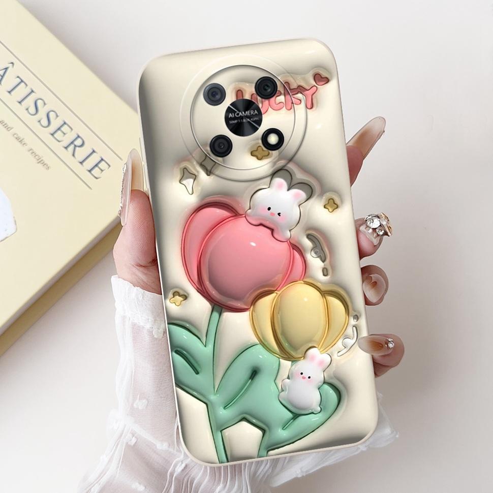 New Casing For Huawei Nova Y90 Cover Fashion Rabbit Phone Case For Huawei Nova Y90 NovaY90 CTR-LX1 Shockproof Soft Back Cover