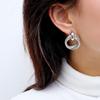 "Elegant Double-Layer Spiral Earrings for Women"
