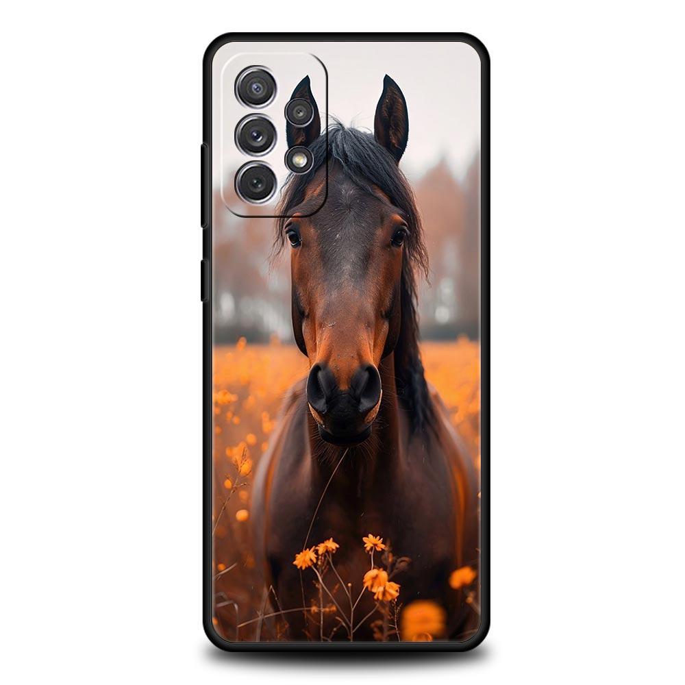 Handyhülle Für Samsung Galaxy A15 A13 A51 A71 A41 A31 A21S A03S A05 A35 A32 A55 A23 A25 A33 A53 A73 5G Pferd Tier TPU Hülle