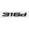 ABS Car Rear Trunk Letters Logo Badge Emblem Sticker For BMW 3 series 318d 320d 325d 328d 330d 335d E46 E90 E91 F30 F31 F34 G20