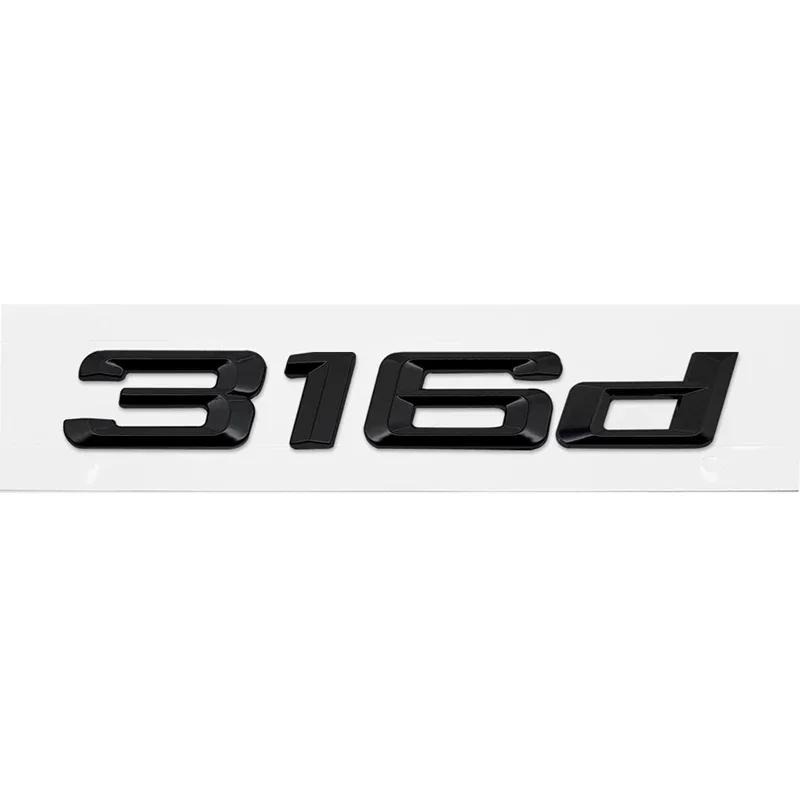 ABS Car Rear Trunk Letters Logo Badge Emblem Sticker For BMW 3 series 318d 320d 325d 328d 330d 335d E46 E90 E91 F30 F31 F34 G20