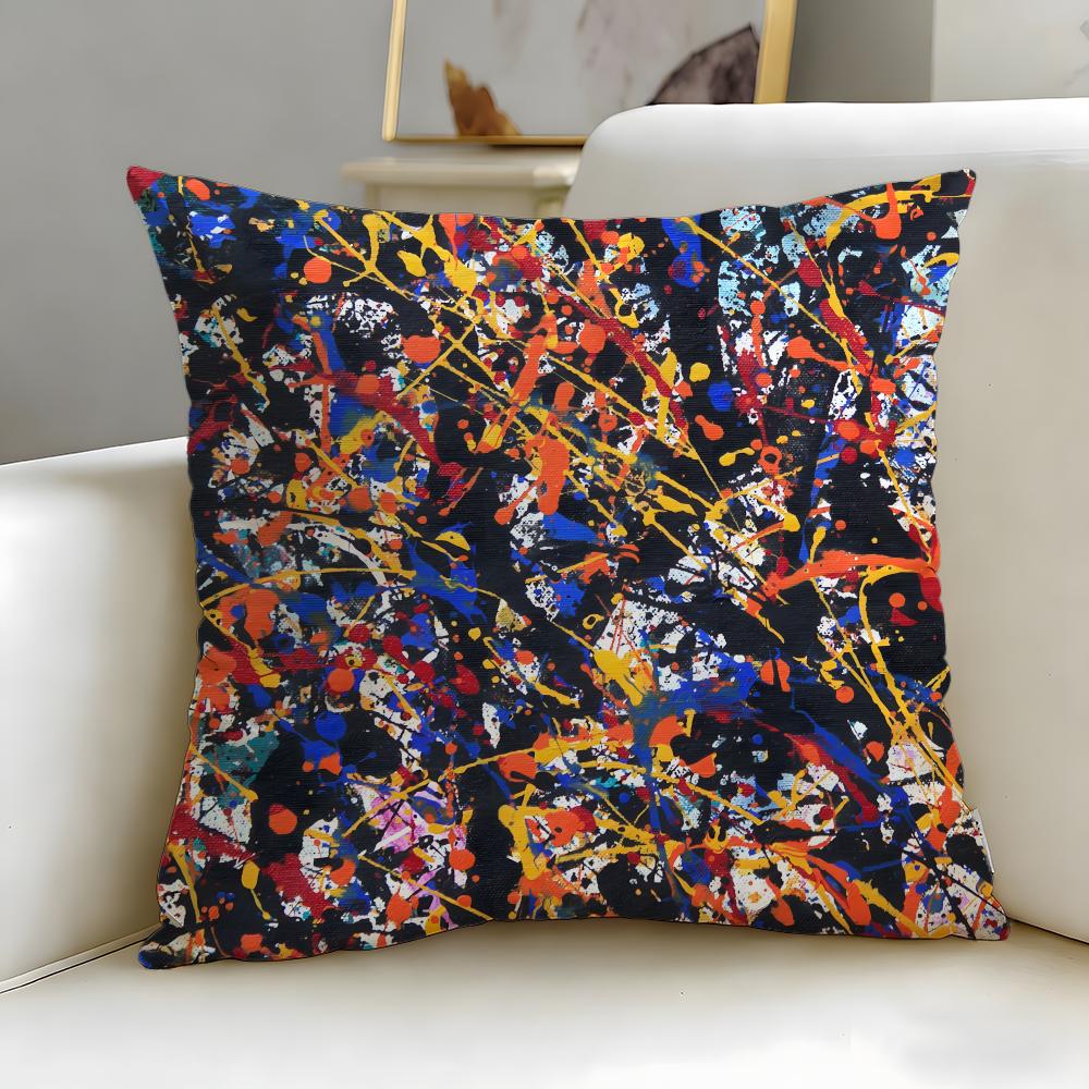 Klassiker Jackson Pollock Kissenbezug Weich & Leicht zu Waschen – Vielseitig für Sofa, Bett, Reisen und Büro