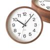 KATOMOKU muku Uhr 16 Nussbaum Wanduhr schleichender Sekundenzeiger km-113WA 306mm (Quarzuhr)
