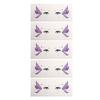 Xiaobudian 5 Sheets Glitter Butterfly Eye Stickers, Temporary Face Tattoos for Kids, Cartoon Decals Festival Makeup, Party Decor