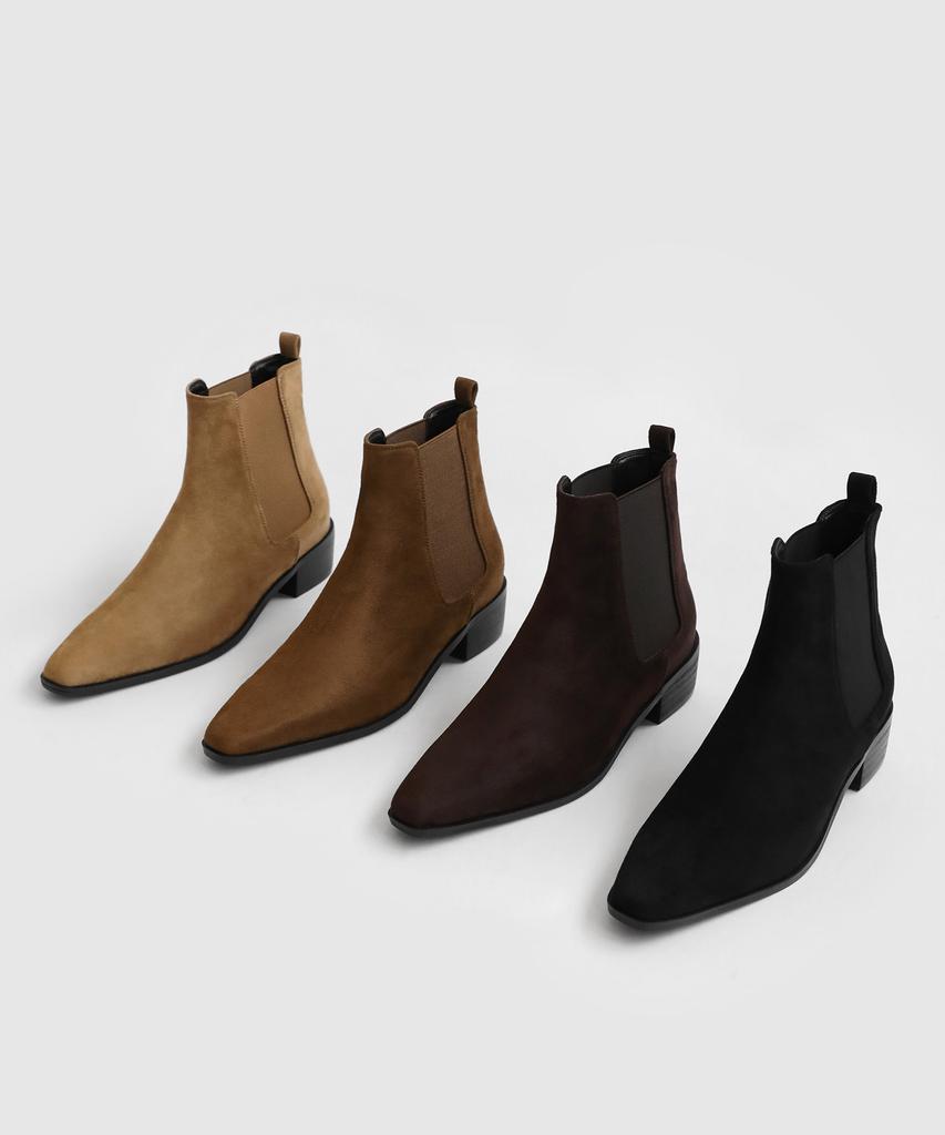 Sappun Perov Square Ankle Boots (4Cm)