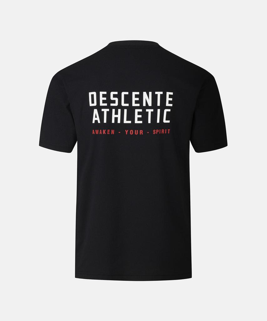DESCENTE Men'S White Graphic Oversized Short Sleeve T-Shirt Black Sr321Tts74