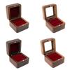 Luxurious Engagement Ring Box Beautiful Wood Rings Storage Box Jewelry Holder for Engagement and Anniversary