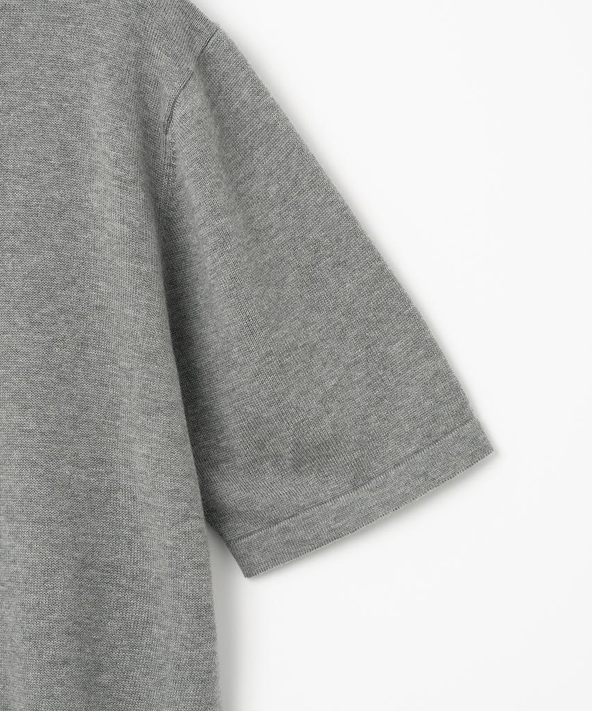 MILLO ARCHIVE Crop Easy Knit [Melange Gray]