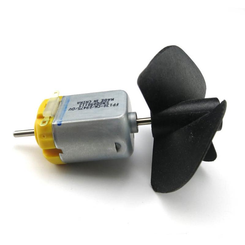 Elică profesională cu 3 pale cu orificiu pentru ax de 2 mm, paletă durabilă din nailon pentru barcă, paletă din plastic în formă de evantai