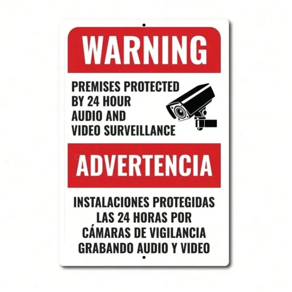 VIGIA No Trespassing Sign Weatherproof Outdoor Security Sign for Yard Wall Gate