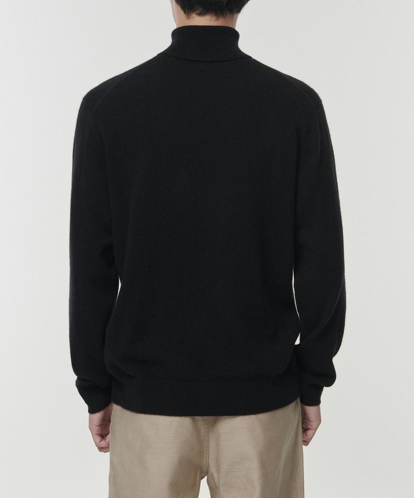 MUSINSA STANDARD [Premium] 100% Cashmere Turtleneck Knit [Black]