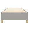 Box Spring Bed Frame Light Grey 90 X 190 Cm Fabric