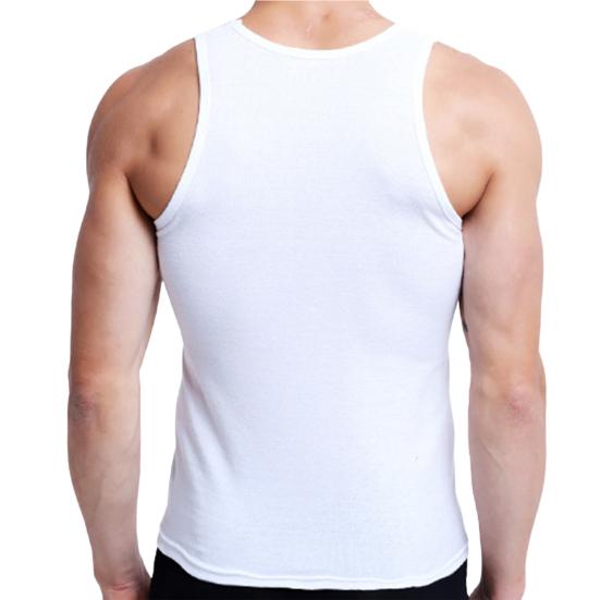 Men Summer Fitness Vest Solid Color Seamless Plus Size Crew Neck Sleeveless Stretchy Soft Breathable Quick-drying Pullover Casual Men Gym Sport