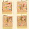Montessori Shape Matching Board Game Digital Solitaire Images Animal Fruit Blocks Puzzles Educational Toys For Children Wooden