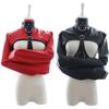 Erotic Sexy Leather Restraint Body Harness Bondage Straight Jacket Adult Costume Hand Cross Arm Guard Sleeve, Novelty Fancy