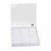 Nail Art Decoration Container Empty Nail Tips Storage Box Fake Nail Display Case (White)
