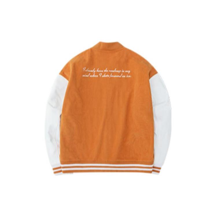 Anta FW22 Baseball Jacket Unisex Orange 152248604-3