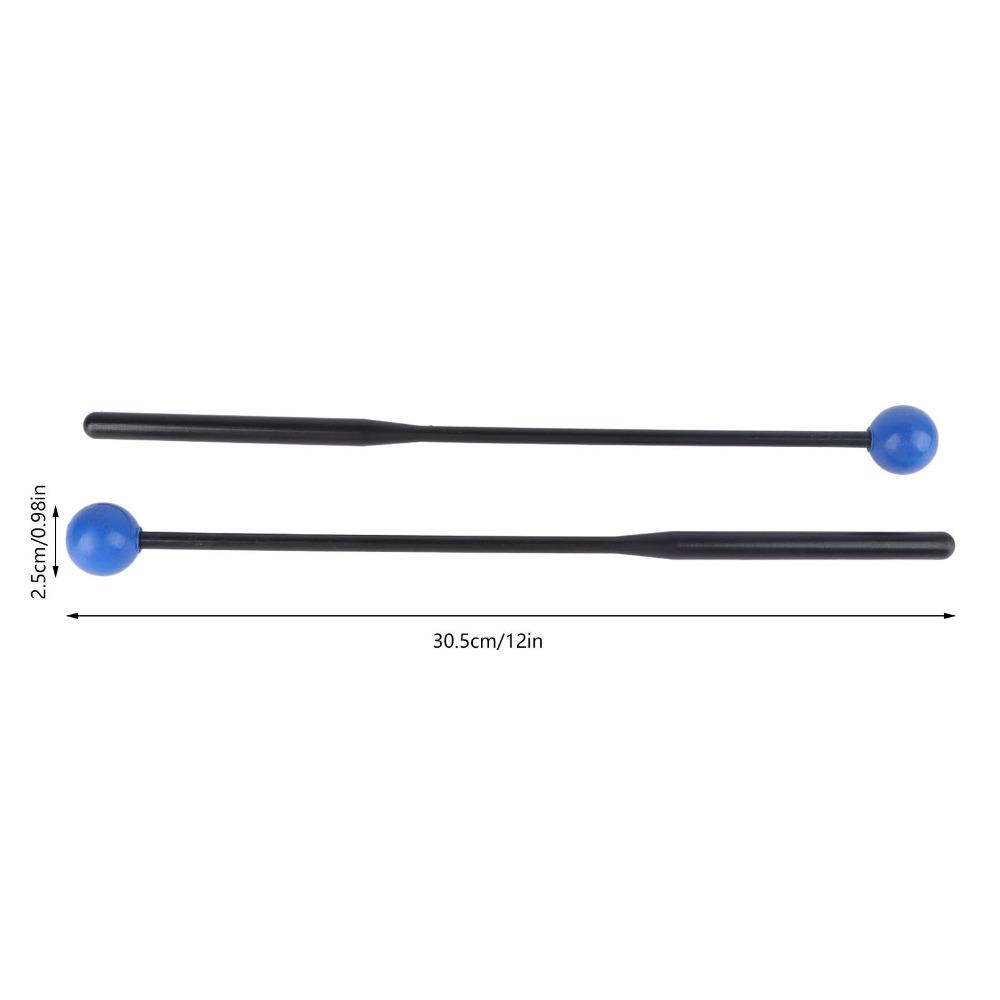 2PCS Plastic+Rubber Percussion Mallets Comfortable Grip Instrument Mallets For Percussion