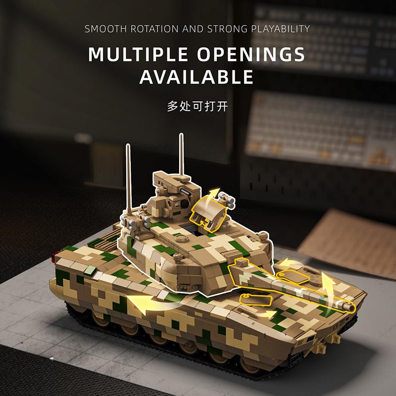 High-Quality 2222Pcs Design Style High-Quality 100 High-Quality Main High-Quality Battle Armored combat vehicle High-Quality No.97033 Construction