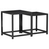 Vidaxl Coffee Tables, 2 Pcs, MDF, Black