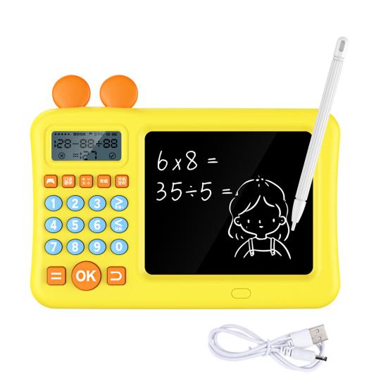 Educatief wiskundeleerspel met schetsblok Oplaadbaar lichtgewicht interactief elektronisch wiskundespel schrijfbord