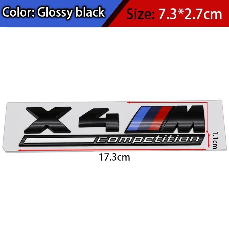 BMW Competition Series ABS Tricolor M Mark X2M X3M X4M X5M X6M X7M 7M Sticker Thunder Edition Car Trunk Badge Emblem 5-Pack fsdf08