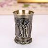 1 Stück Bronze Metall Vintage Ägyptisches Schnapsglas Kreatives Weinglas Personalisiertes Glas Trinkbar Geschenk für Whiskey 40ml