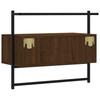 Vidaxl TV Cabinet, Wall-Mounted, Brown Oak, 60.5X30X51 Cm