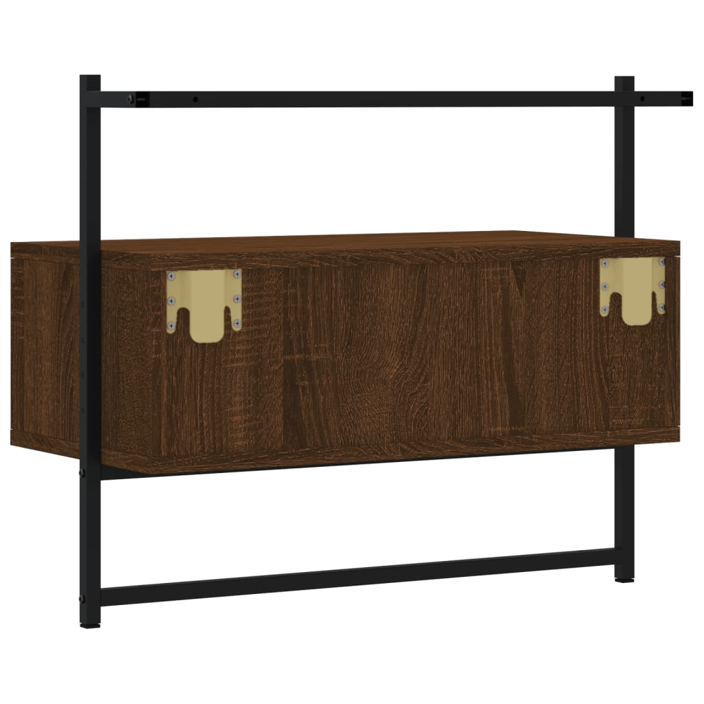 Vidaxl TV Cabinet, Wall-Mounted, Brown Oak, 60.5X30X51 Cm