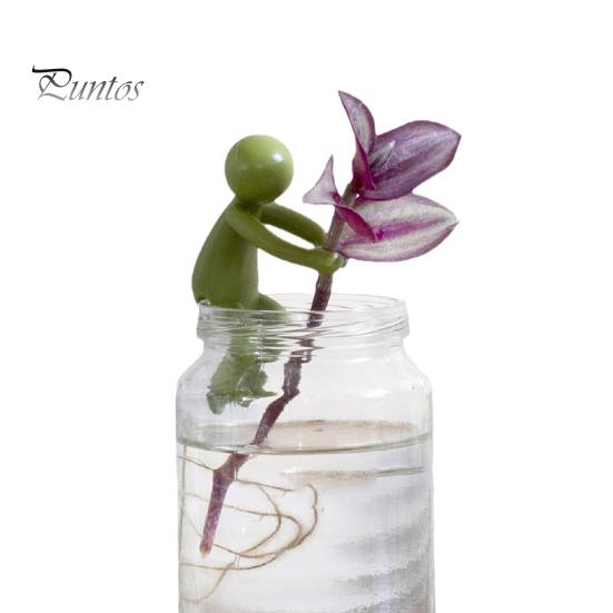 3 Pcs Anthropomorphic Plant Holder Plant Support Stand for Sprouts Stems Shoots Cuttings Cute Plant Supporters for Indoor Garden Decor or Plant