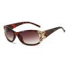 Fashion Butterfly Design Sun Glasses Trendy Wrap Around UV400 Protection Sports Sun Glasses Y2K Shades for Women