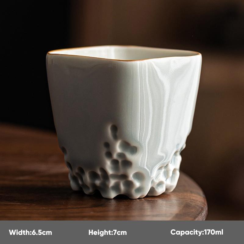 Ceramic Coffee Cup,Creative Chinese Style Porcelain Kung Fu Tea Cups, Personal Single Drinkware, Teacup Wine Mug, Wholesale, 1Pc
