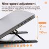 Yousheng Laptop Stand Portable Notebook Holder Strong Load-bearing Height Adjustable Foldable Design Notebook Mount Computer Stand