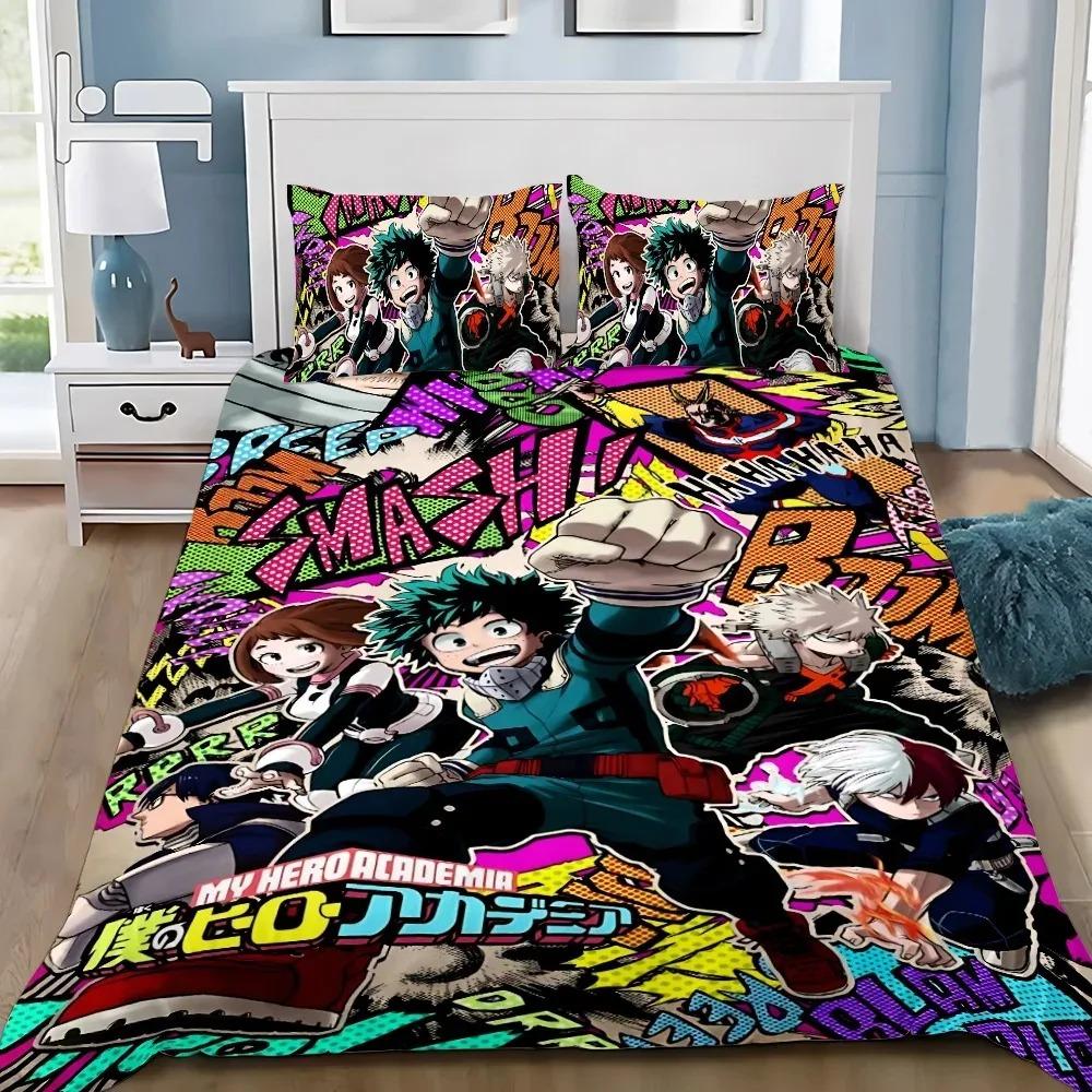 Duvet Cover 3D My Hero Academia Exquisite Baby Cartoon Digital Printing Bedding Set Comforter Bed Home Decor Girls Boys Gift