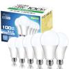 Tengyuan LED Light Bulb, E26 Base, 14W (equivalent To 100W Incandescent Bulb), Daylight White 6500K, 1550lm [6-pack]