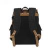 Sac à dos Homme Voyage Sac à dos Ordinateur Étudiant Rétro Voyage Sac à livres Toile Cirée à l'Huile